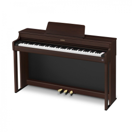Casio AP-300 BN Digital Piano braun Set mit Klavierbank und Kopfhörer 