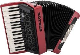 Hohner Bravo III 72 myColor silent key, Sunset 