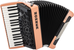 Hohner Bravo III 72 myColor silent key, Sunrise 