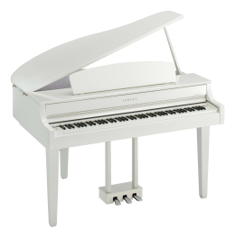 Yamaha CLP-865 GPWH weiß poliert Digital Piano  Flügel Set mit Klavierbank und Kopfhörer 