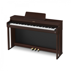 Casio AP-300 BN Digital Piano braun Set mit Klavierbank und Kopfhörer 