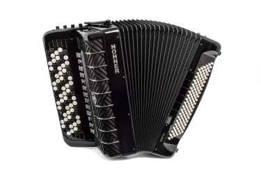 Hohner Akkordeon Mattia IV 120 Knopf B-Griff perloid Knöpfe 