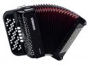 Hohner Nova III 96 C-Griff schwarz Knopf-Akkordeon 